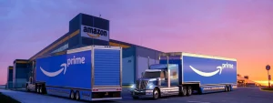 picture-of-amazon-branded-trucks-at-amazon-logistics-centre