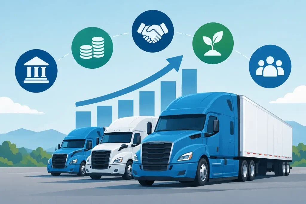 Top Fleet Growth Funding Sources for Trucking